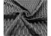 FJ-ZSRY    環保再生滌綸單面提花泡泡布   RPET  蜜桃瑜伽褲針織布料  成分：T88%  SP12%  幅寬：150CM  克重：300g/㎡  紗支：100D+40D 45度照